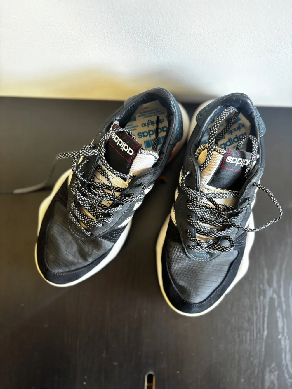 Alexander Wang Adidas turned out sneaker Black White Red Low-Top Sneakers
